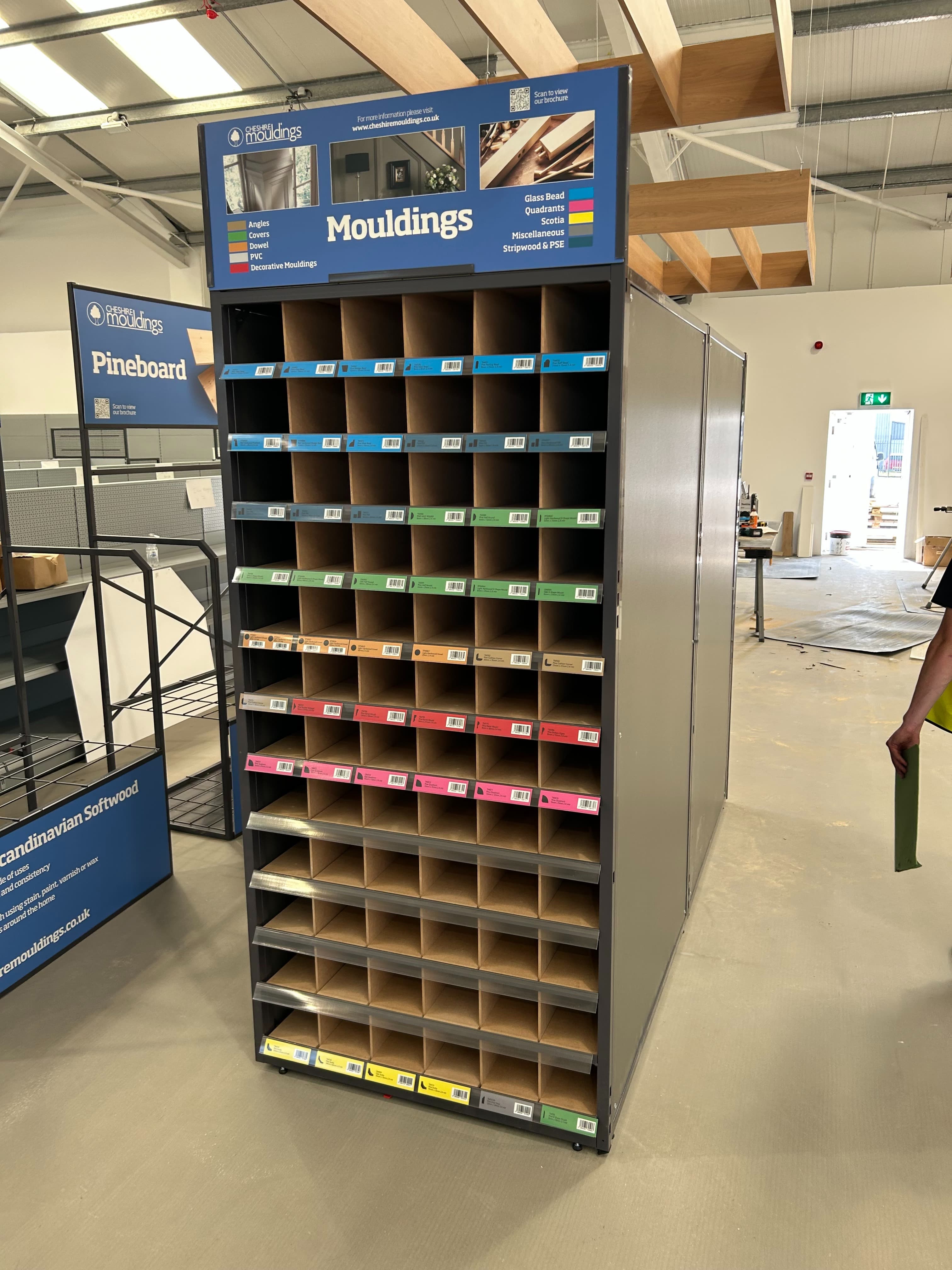 Cheshire Mouldings — Metal moulding stand